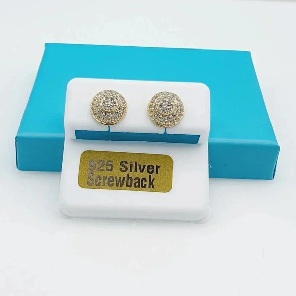 "14K Gold Plated 925 Sterling Silver CZ Beautiful Earrings for Women, 1U… - Picture 9 of 11